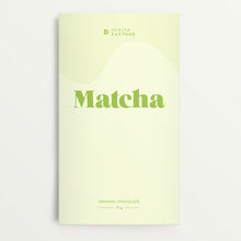 Load image into Gallery viewer, Organic Matcha Chocolate by Health Bar Verpackung
