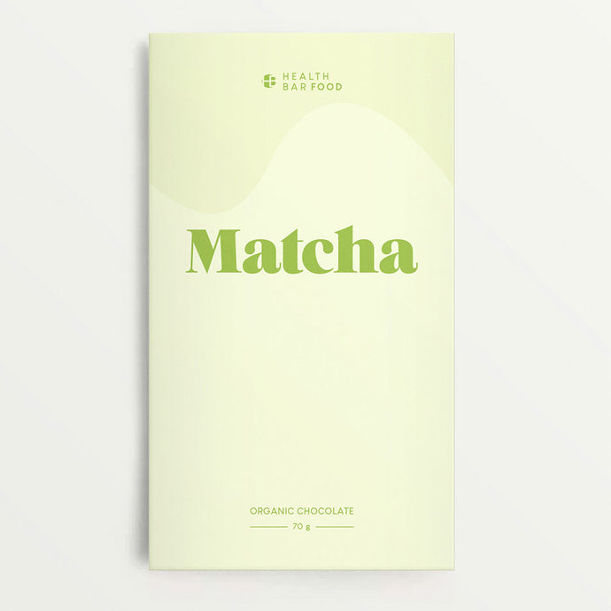 Organic Matcha Chocolate by Health Bar Verpackung